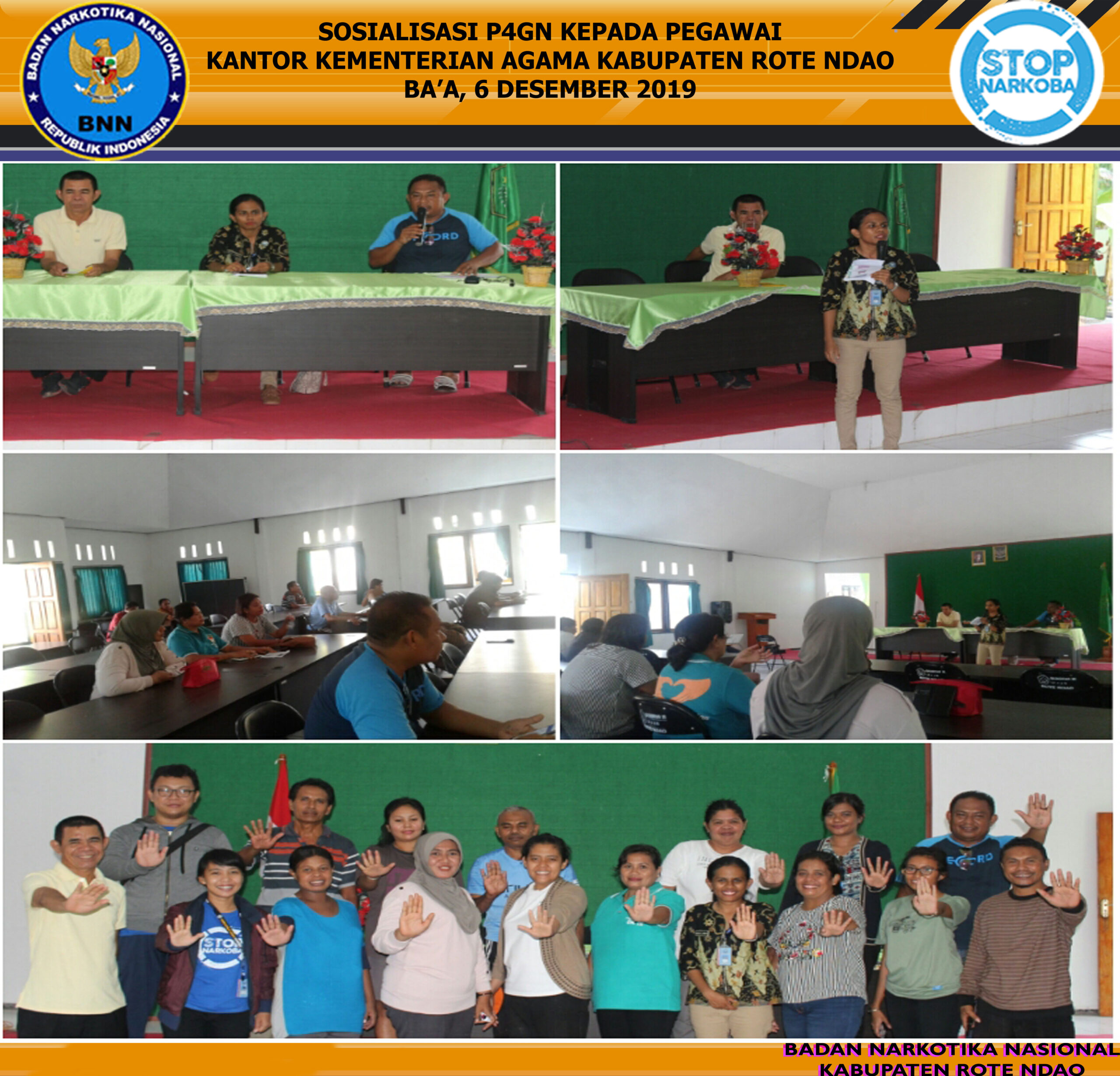 Sosialisasi P4GN kepada Pegawai Kantor Kementerian Agama Kabupaten Rote Ndao. Sosialisasi P4GN kepada Pegawai Kantor Kementerian Agama Kabupaten Rote Ndao.