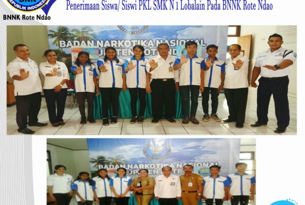 Penerimaan Siswa/Siswi PKL SMKN 1 Lobalain pada BNNK Rote Ndao.