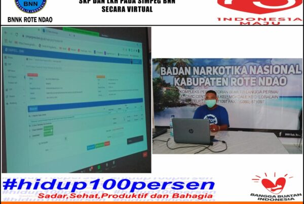 Mengikuti Kegiatan Sosialisasi Penginputan SKP dan LKH pada SIMPEG BNN Secara Virtual