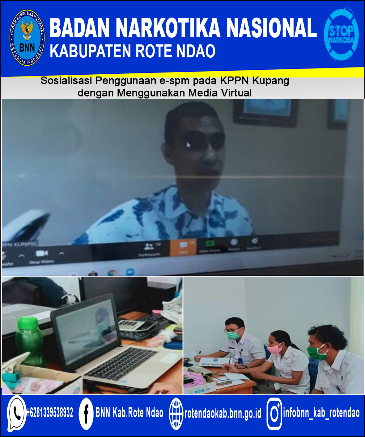 Sosialisasi Penggunaan e-spm di masa Pandemi Covid-19 pada KPPN 039 Kupang Sosialisasi Penggunaan e-spm di masa Pandemi Covid-19 pada KPPN 039 Kupang