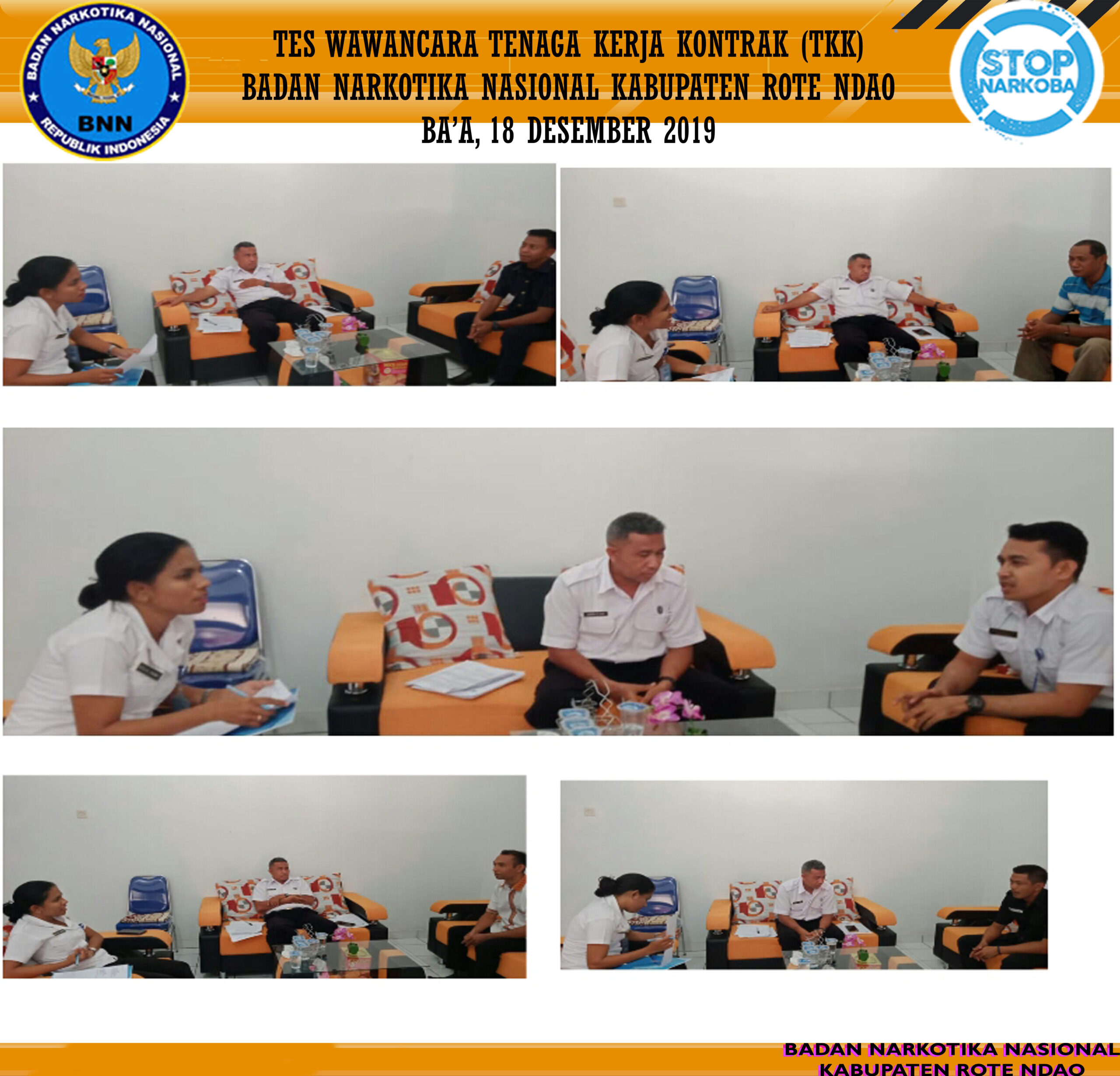 Tes Wawancara Tenaga Kerja Kontrak (TKK) BNNK Rote Ndao Tes Wawancara Tenaga Kerja Kontrak (TKK) BNNK Rote Ndao