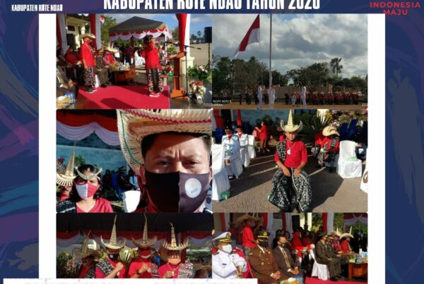 Mengikuti Upacara Peringatan HUT Ke - 75 Proklamasi Kemerdekaan RI Tingkat Kabupaten Rote Ndao Tahun 2020