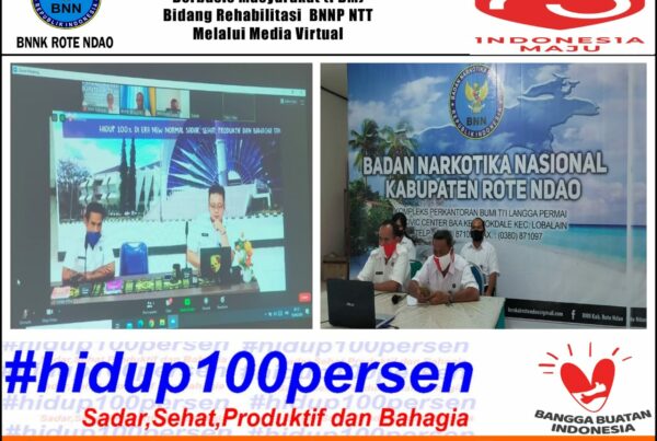 Mengikuti Kegiatan Rapat Pembekalan Pemulihan Berbasis Masyarakat Bidang Rehabilitasi BNNP NTT Melalui Media Virtual