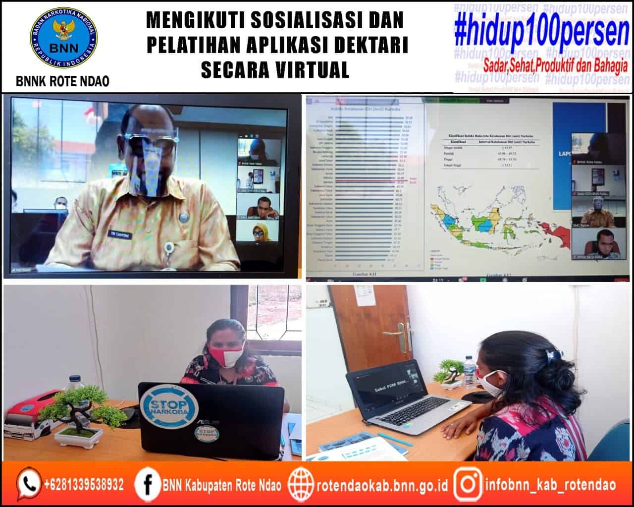 Mengikuti Sosialisasi dan Pelatihan Aplikasi DEKTARI secara Virtual Mengikuti Sosialisasi dan Pelatihan Aplikasi DEKTARI secara Virtual