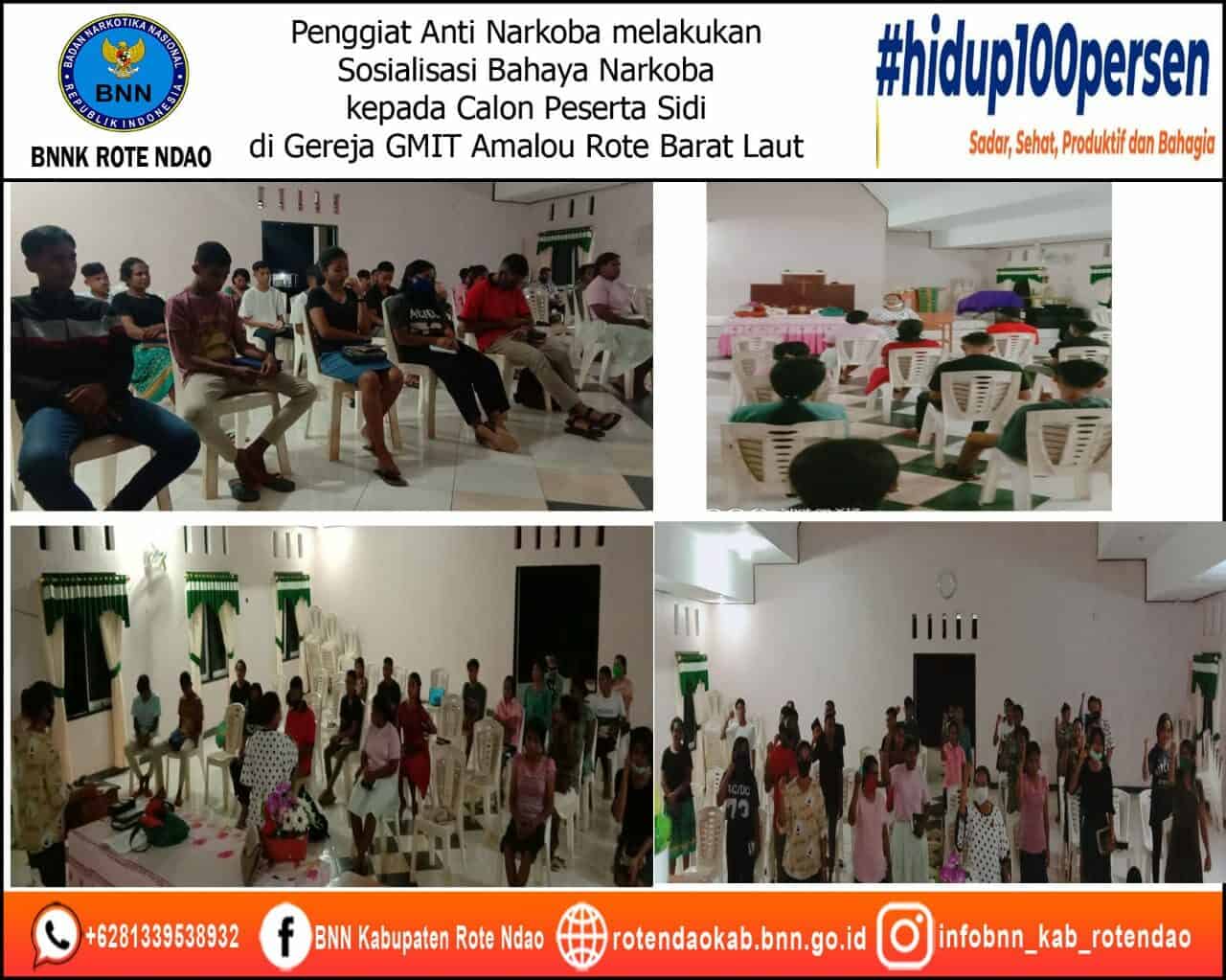 Penggiat Anti Narkoba Sosialisasi Bahaya Narkoba kepada Calon Peserta Sidi di Gereja GMIT Ebenhaezer Amalou Rote Barat Laut Penggiat Anti Narkoba Sosialisasi Bahaya Narkoba kepada Calon Peserta Sidi di Gereja GMIT Ebenhaezer Amalou Rote Barat Laut