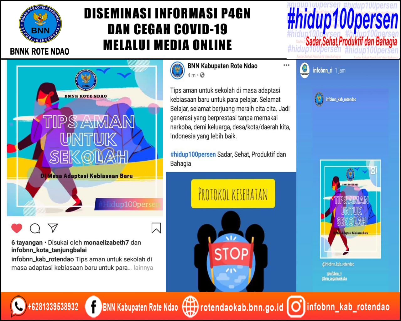 Diseminasi Informasi P4GN Dan Cegah Covid-19 Melalui Media Online Diseminasi Informasi P4GN Dan Cegah Covid-19 Melalui Media Online
