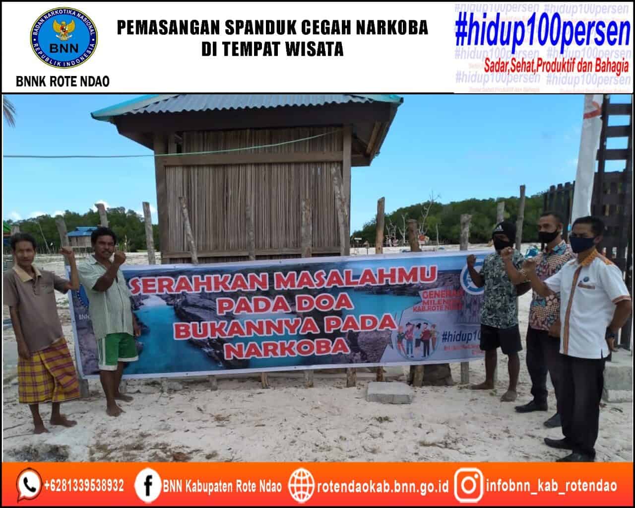 Pemasangan Spanduk Cegah Narkoba di Tempat Wisata Pemasangan Spanduk Cegah Narkoba di Tempat Wisata