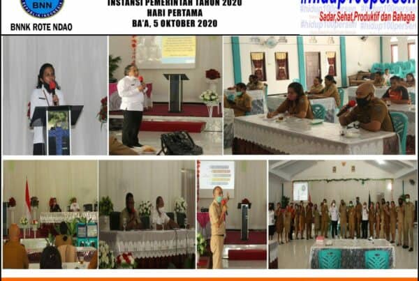 Kegiatan Bimbingan Teknis Penggiat Anti Narkoba Instansi Pemerintah Tahun 2020 Hari Pertama