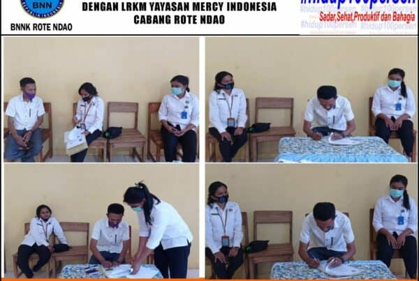 Penandatanganan Dan Penyerahan Perjanjian Kerja Sama BNNP NTT dengan LRKM Yayasan Mercy Indonesia Cabang Rote Ndao