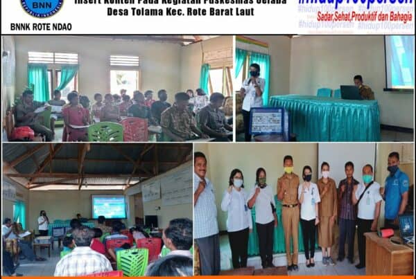 Diseminasi Informasi P4GN Melalui Insert Konten pada Kegiatan Puskesmas Oelaba Desa Tolama Kecamatan Rote Barat Laut