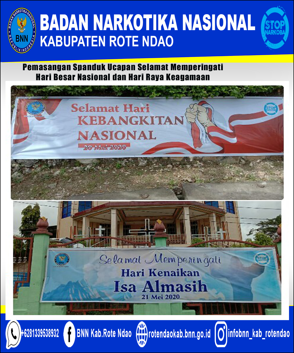 Pemasangan Spanduk Ucapan Selamat Memperingati Hari Besar Nasional dan Hari Raya Keagamaan Pemasangan Spanduk Ucapan Selamat Memperingati Hari Besar Nasional dan Hari Raya Keagamaan