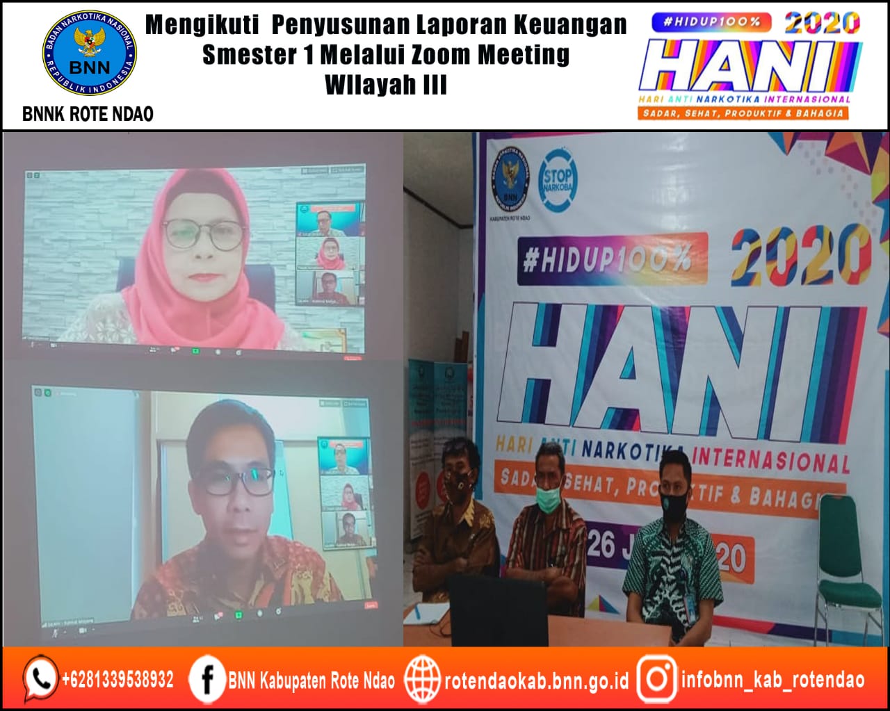 Mengikuti Penyusunan Laporan Keuangan Semester I Melalui Zoom Meeting Wilayah III Mengikuti Penyusunan Laporan Keuangan Semester I Melalui Zoom Meeting Wilayah III