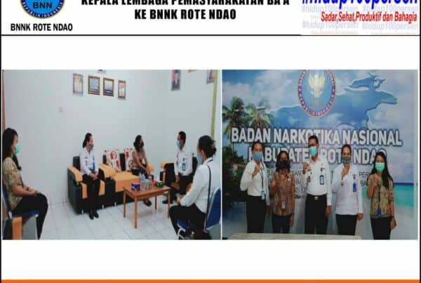 Koordinasi P4GN Kepala Lembaga Pemasyarakatan Kelas III Ba’a ke Kantor BNNK Rote Ndao