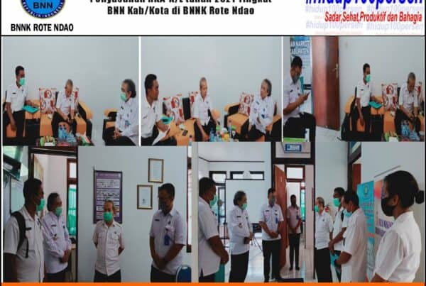 BNNP NTT Melakukan Monitoring dan Evaluasi Penyusunan RKA – K/L Tahun 2021 Tingkat BNN Kab/Kota di BNNK Rote Ndao