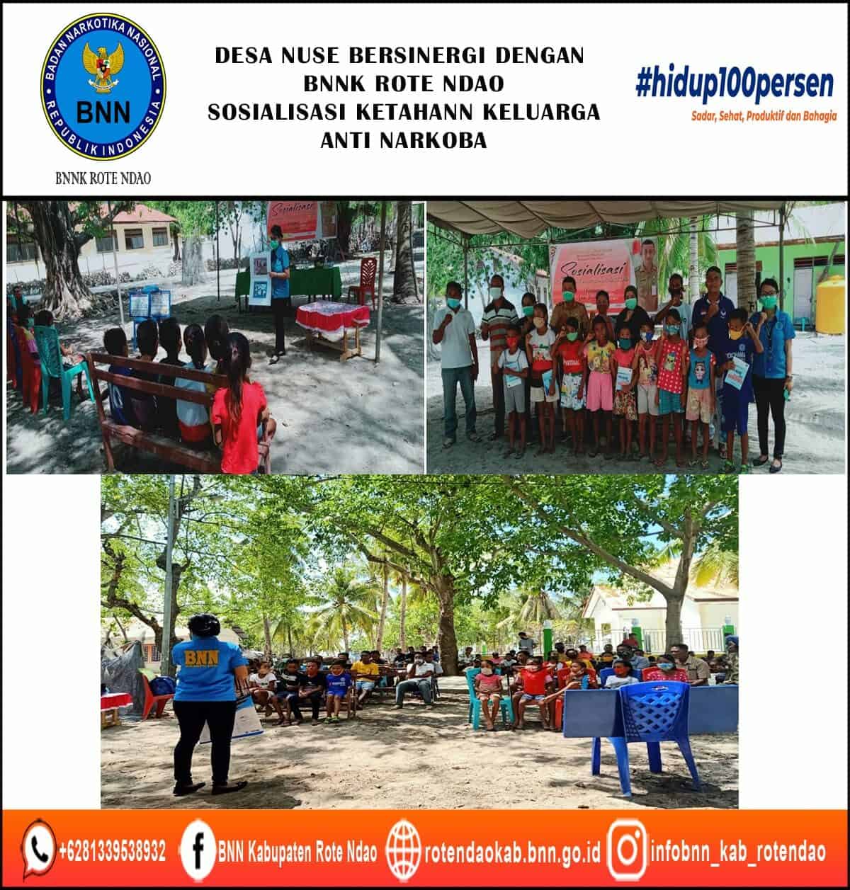 Desa Nuse Bersinergi dengan BNNK Rote Ndao Sosialisasi P4GN Ketahanan Keluarga Anti Narkoba Desa Nuse Bersinergi dengan BNNK Rote Ndao Sosialisasi P4GN Ketahanan Keluarga Anti Narkoba