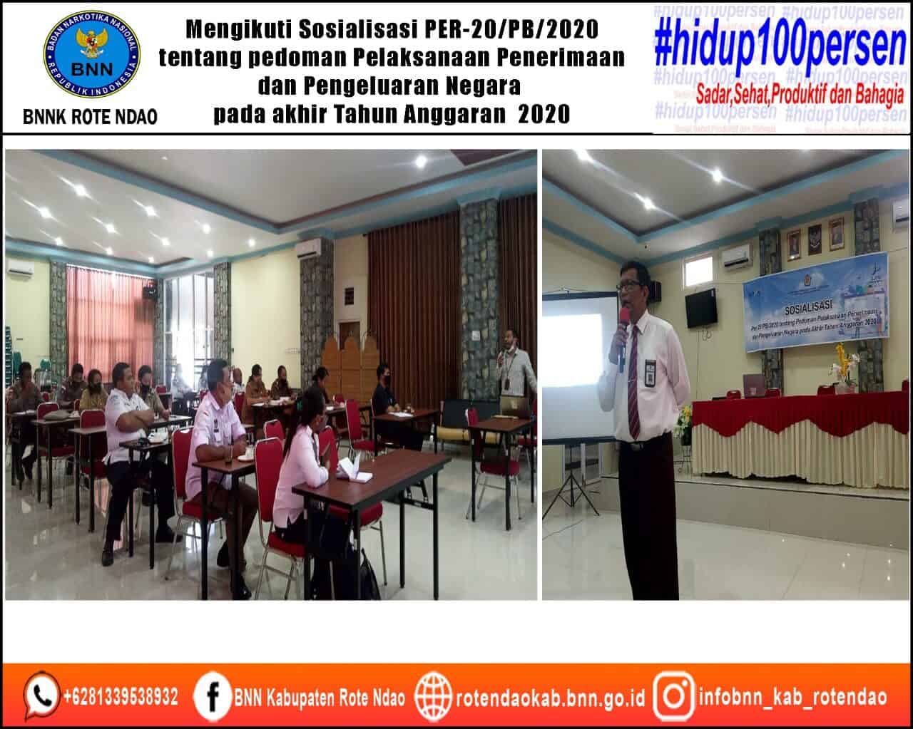 Mengikuti Sosialisasi PER-20/PB/2020 Tentang Pedoman Pelaksanaan Penerimaan dan Pengeluaran Negara pada Akhir Tahun Anggaran 2020 di Kabupaaten Rote Ndao Mengikuti Sosialisasi PER-20/PB/2020 Tentang Pedoman Pelaksanaan Penerimaan dan Pengeluaran Negara pada Akhir Tahun Anggaran 2020 di Kabupaaten Rote Ndao