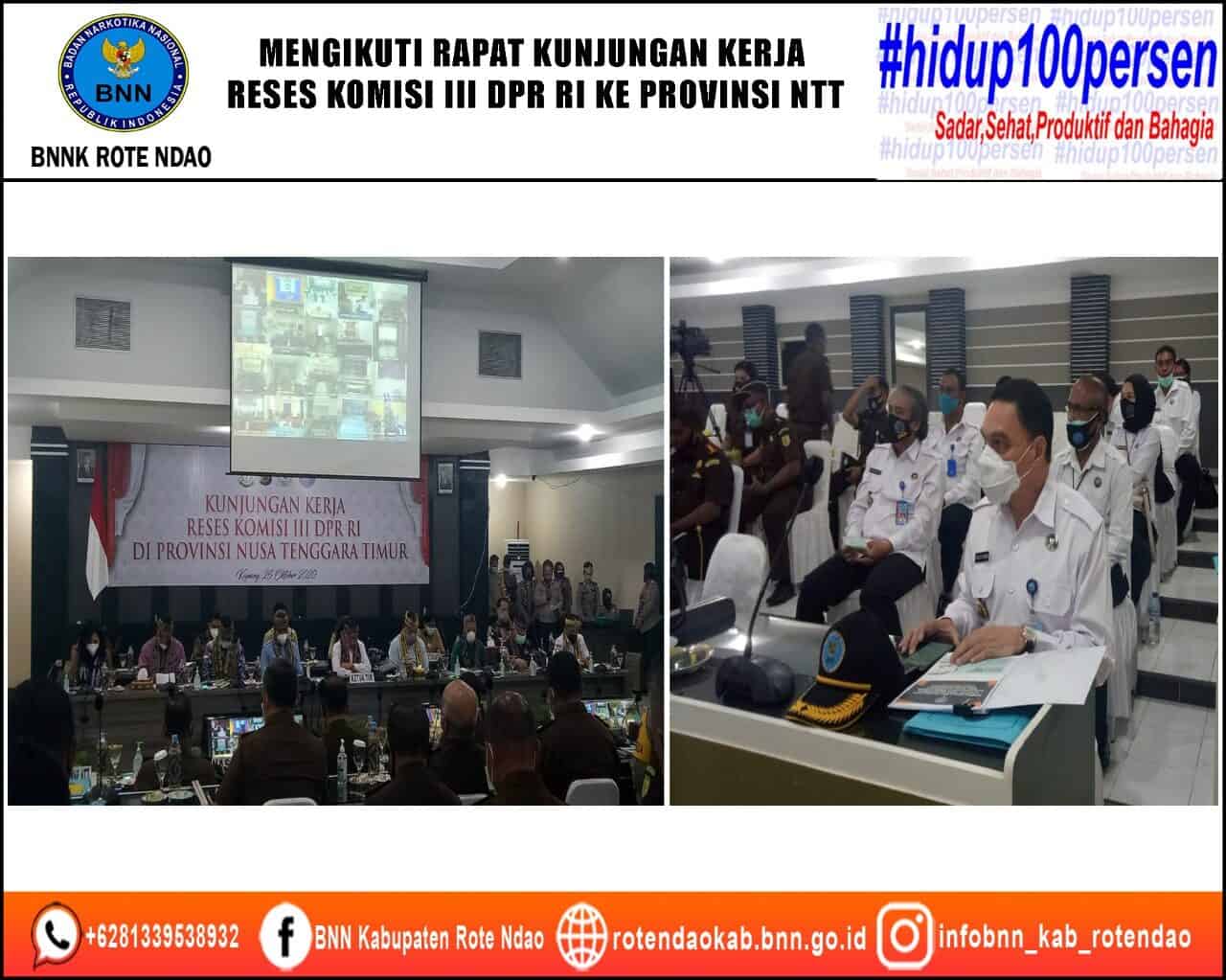 Mengikuti Rapat Kunjungan Kerja Reses Komisi III DPR RI di Provinsi NTT Mengikuti Rapat Kunjungan Kerja Reses Komisi III DPR RI di Provinsi NTT
