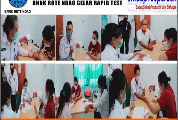 Cegah Penyebaran Virus Covid-19 BNNK Rote Ndao Gelar Rapid Test