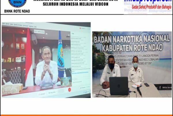 Mengikuti Rapim BNN RI BNNP dan BNNK/Kota Seluruh Indonesia Secara Virtual Melalui Video Conference