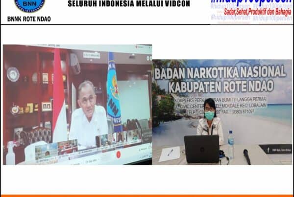 Mengikuti Rapim BNN RI BNNP dan BNNK/Kota Seluruh Indonesia Secara Virtual Melalui Video Conference