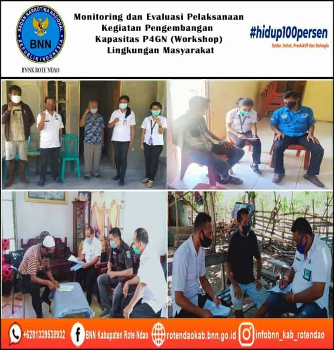 Monitoring Dan Evaluasi Pelaksanaan Kegiatan Pengembangan Kapasitas P4GN (Workshop) Di Lingkungan Masyarakat.