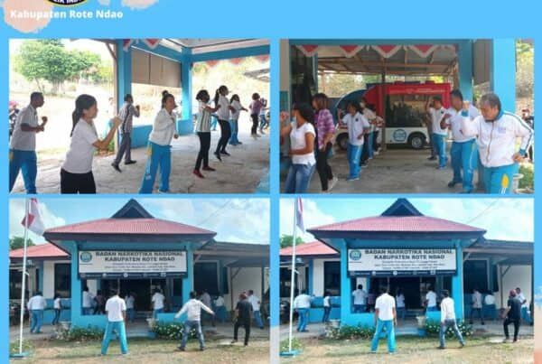 Pembinaan Jasmani Pegawai BNNK Rote Ndao