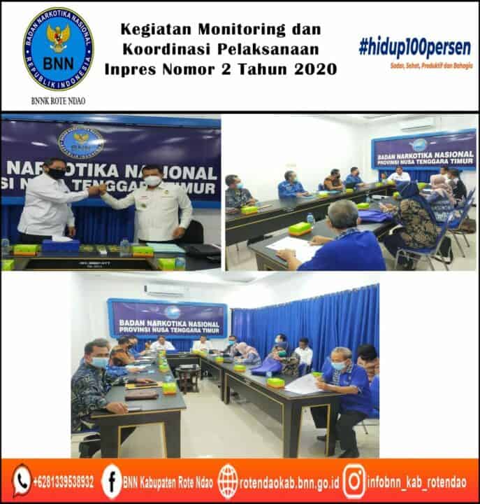 Rapat Kunjungan Tim Kemenko Polhukam dalam rangka monitoring dan koordinasi terkait Pelaksanan RAN P4GN 2020 – 2024
