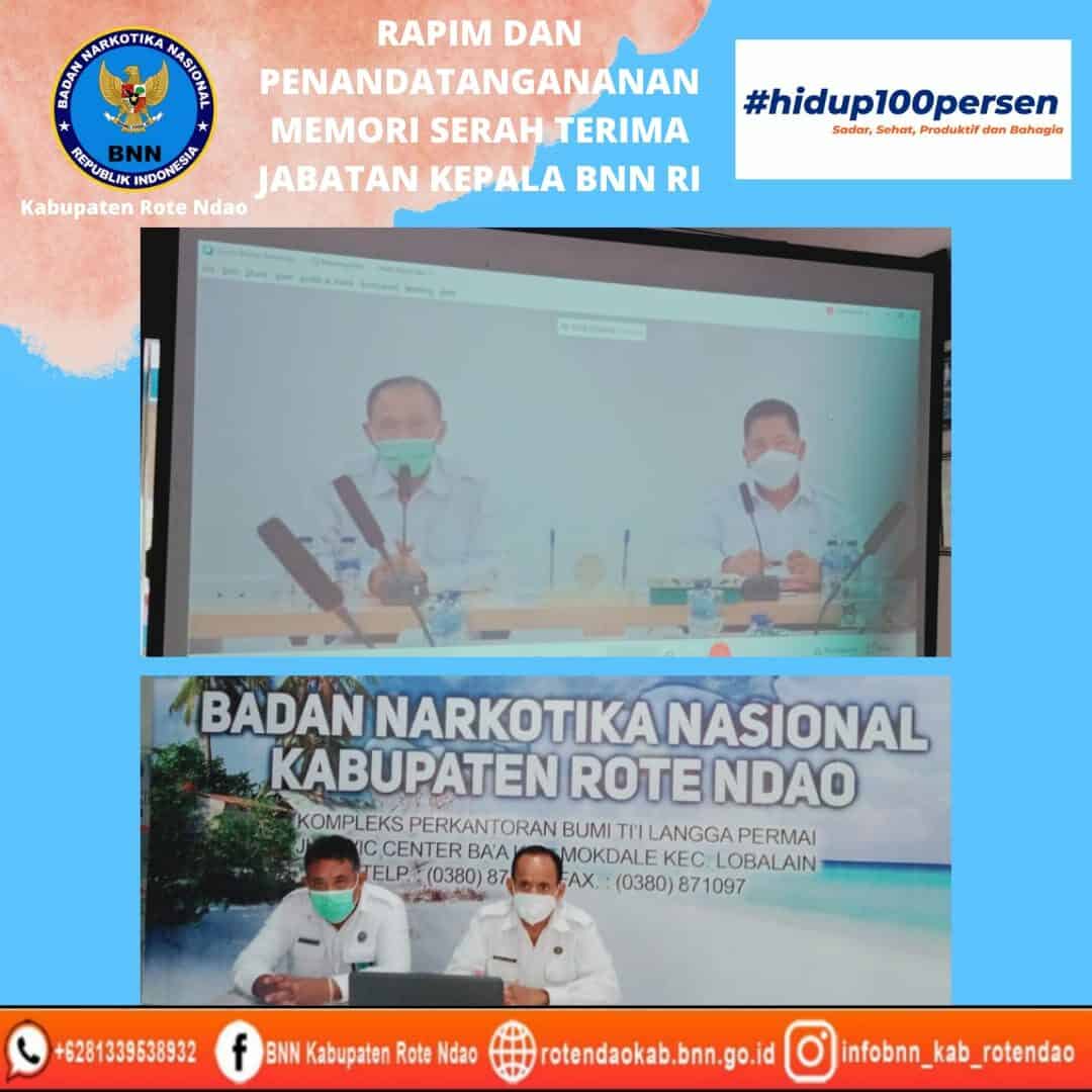 Rapim Dan Penandatanganan Memori Serah Terima Jabatan Kepala BNN RI Konsep Otomatis
