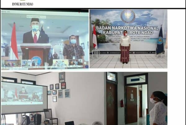 Pengambilan Sumpah dan Pelantikan Jabatan Pimpinan Tinggi Pratama dan Penyetaraan Jabatan Administrasi ke dalam Jabatan Fungsional di Lingkungan BNN Melalui Video Conference