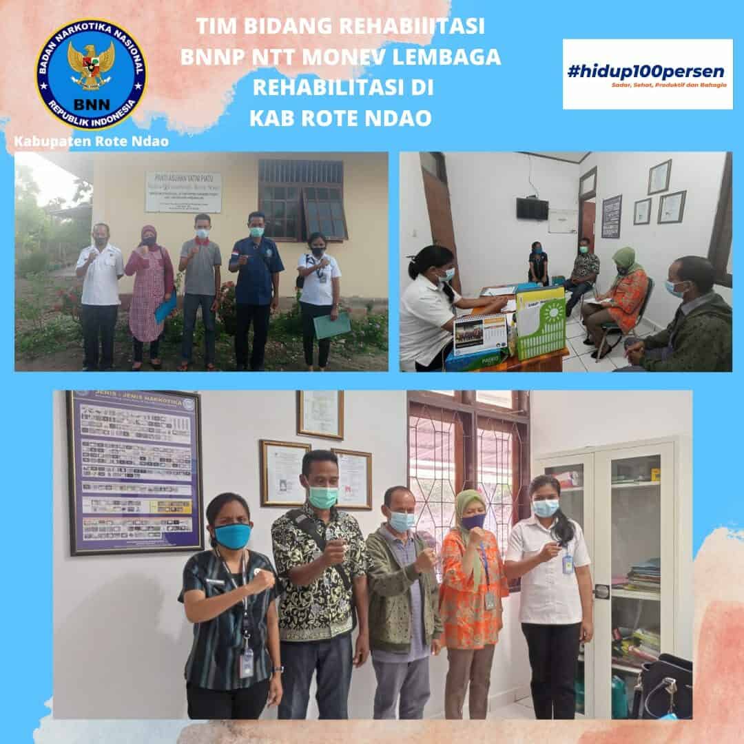 Tim Bidang Rehab BNNP NTT Melakukan Monitoring dan Evaluasi Lembaga Rehabilitasi di Kabupaten Rote Ndao Tim Bidang Rehab BNNP NTT Melakukan Monitoring dan Evaluasi Lembaga Rehabilitasi di Kabupaten Rote Ndao