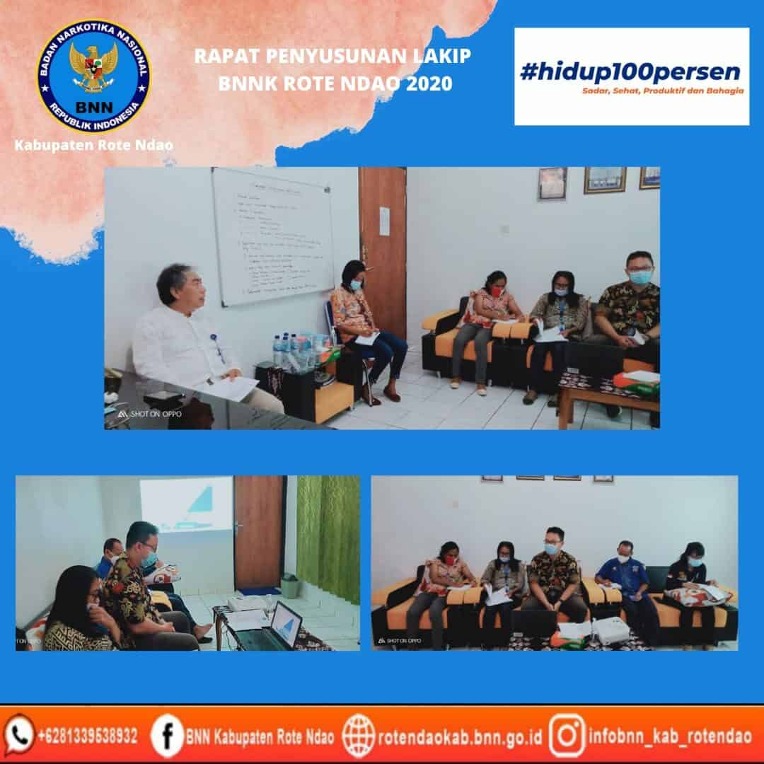 Rapat Penyusunan Laporan Kinerja Pemerintah (LAKIP) BNNK Rote Ndao Tahun 2020 Rapat Penyusunan Laporan Kinerja Pemerintah (LAKIP) BNNK Rote Ndao Tahun 2020