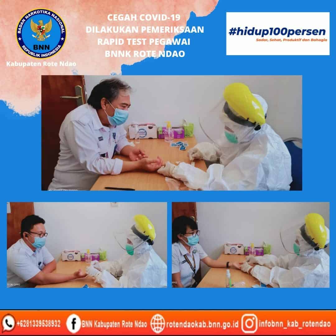 Cegah Covid-19, dilakukan Pemeriksaan Rapid Test Pegawai BNNK Rote Ndao Cegah Covid-19, dilakukan Pemeriksaan Rapid Test Pegawai BNNK Rote Ndao