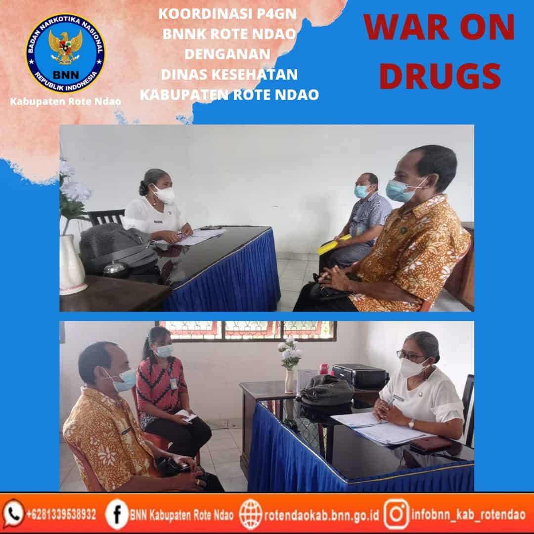 Koordinasi P4GN BNNK Rote Ndao Dengan Dinas Kesehatan Kabupaten Rote Ndao Koordinasi P4GN BNNK Rote Ndao Dengan Dinas Kesehatan Kabupaten Rote Ndao