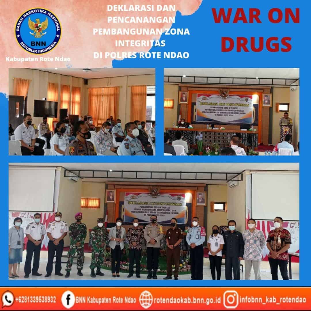 Deklarasi dan Pencanangan Zona Integritas di Polres Rote Ndao Deklarasi dan Pencanangan Zona Integritas di Polres Rote Ndao