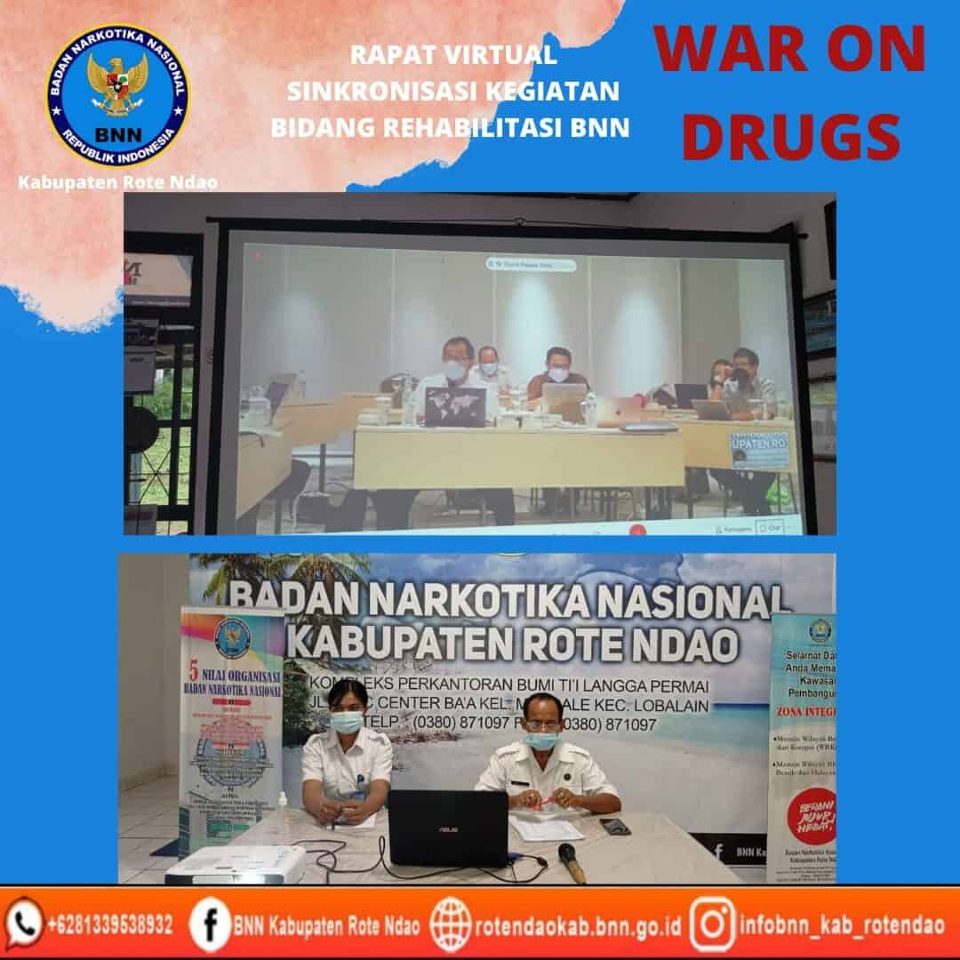 Rapat Virtual Sinkronisasi Kegiatan Bidang Rehabilitasi BNN Rapat Virtual Sinkronisasi Kegiatan Bidang Rehabilitasi BNN