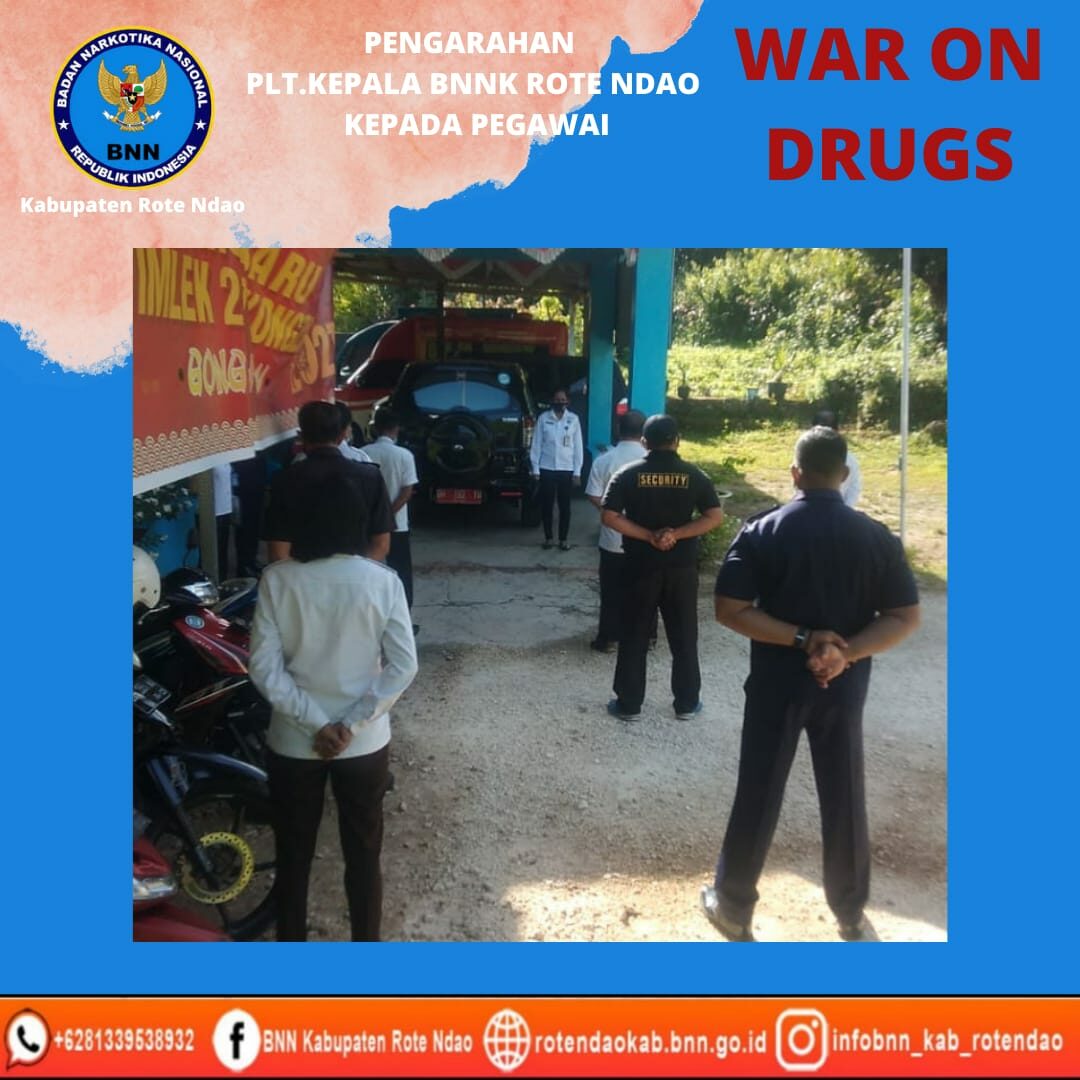 . PLT Kepala BNNK Rote Ndao Memberikan Pengarahan Kepada Pegawai . PLT Kepala BNNK Rote Ndao Memberikan Pengarahan Kepada Pegawai