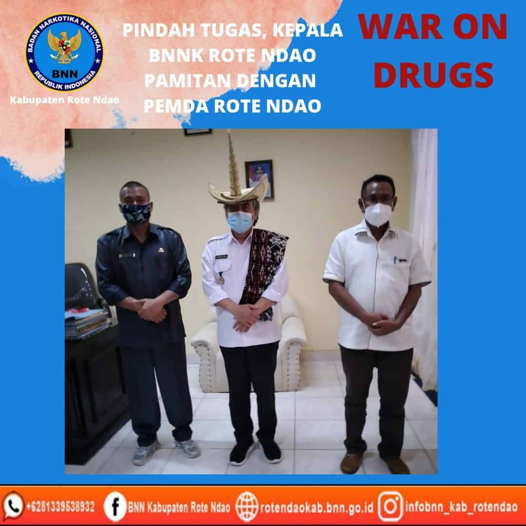 Pindah Tugas, Kepala BNNK Rote Ndao Pamitan dengan Pemda Kabupaten Rote Ndao Pindah Tugas, Kepala BNNK Rote Ndao Pamitan dengan Pemda Kabupaten Rote Ndao