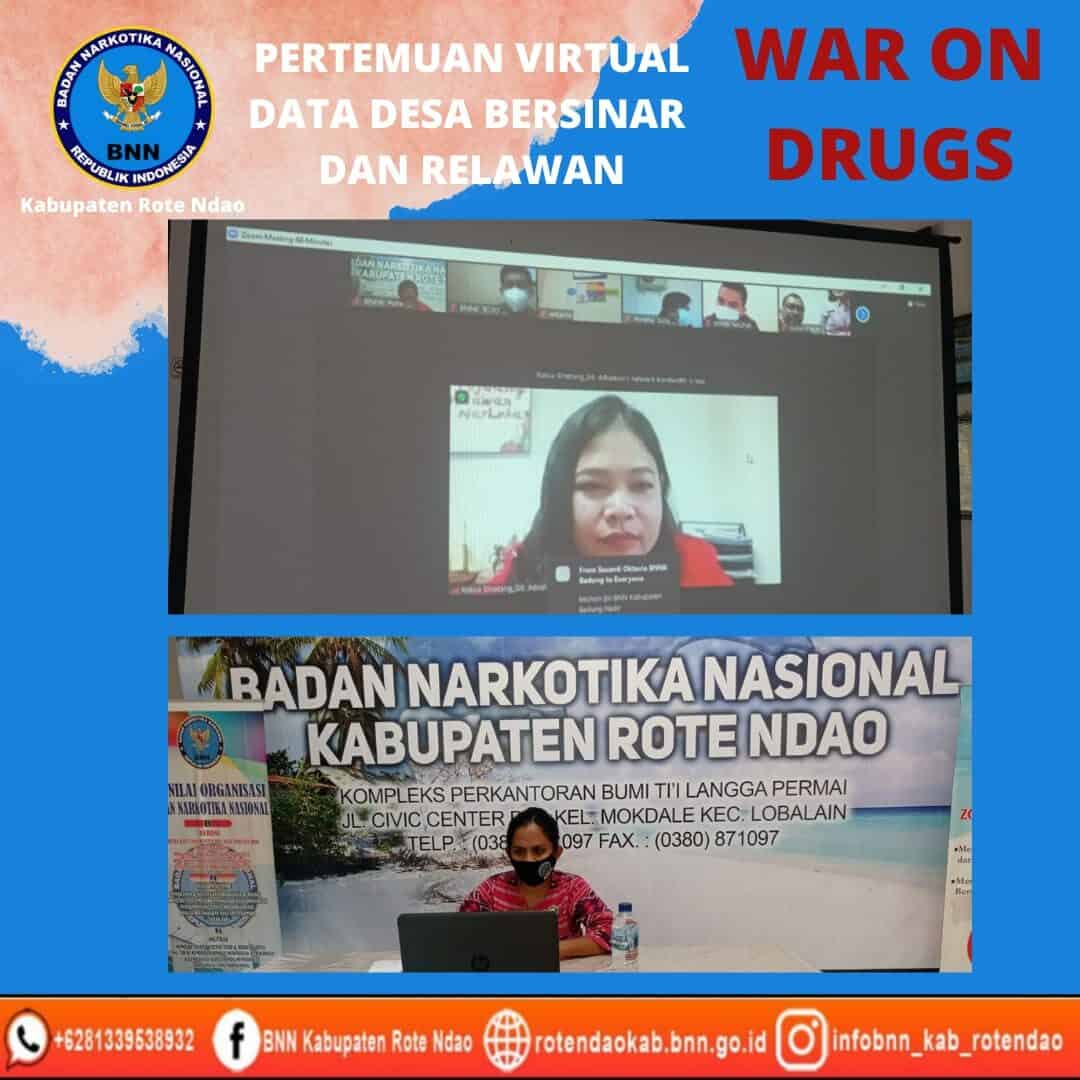 Pertemuan virtual data desa bersinar dan relawan Pertemuan virtual data desa bersinar dan relawan