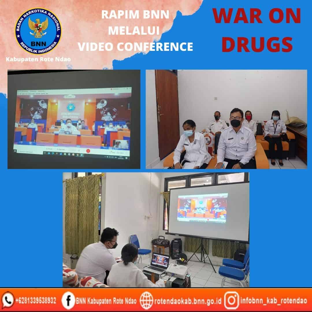 Rapim BNN RI Melalui Video Conference Rapim BNN RI Melalui Video Conference