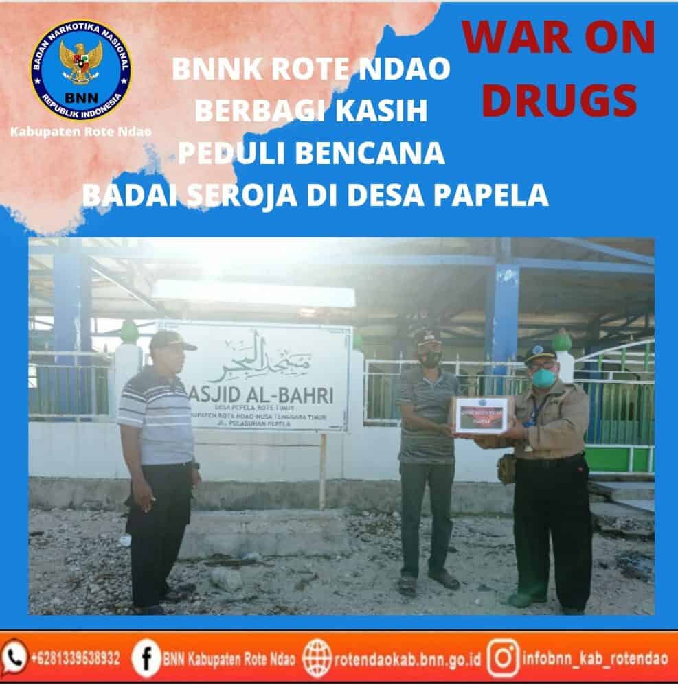 BNNK Rote Ndao Berbagi Kasih Peduli Masyarakat Terdampak Badai Seroja di Desa Papela Rote Timur BNNK Rote Ndao Berbagi Kasih Peduli Masyarakat Terdampak Badai Seroja di Desa Papela Rote Timur