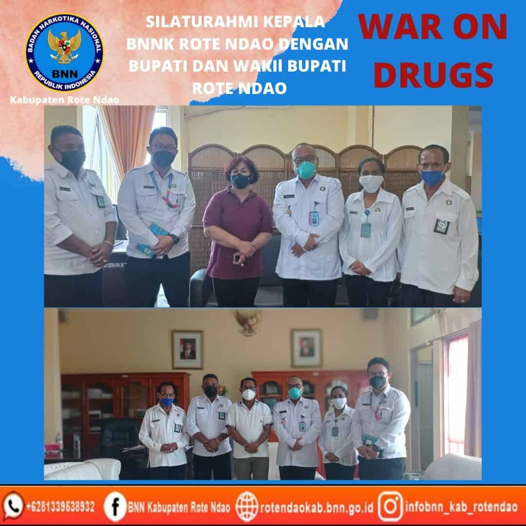 Silaturahmi Kepala BNNK Rote Ndao dengan Bupati dan Wakil Bupati Rote Ndao Silaturahmi Kepala BNNK Rote Ndao dengan Bupati dan Wakil Bupati Rote Ndao