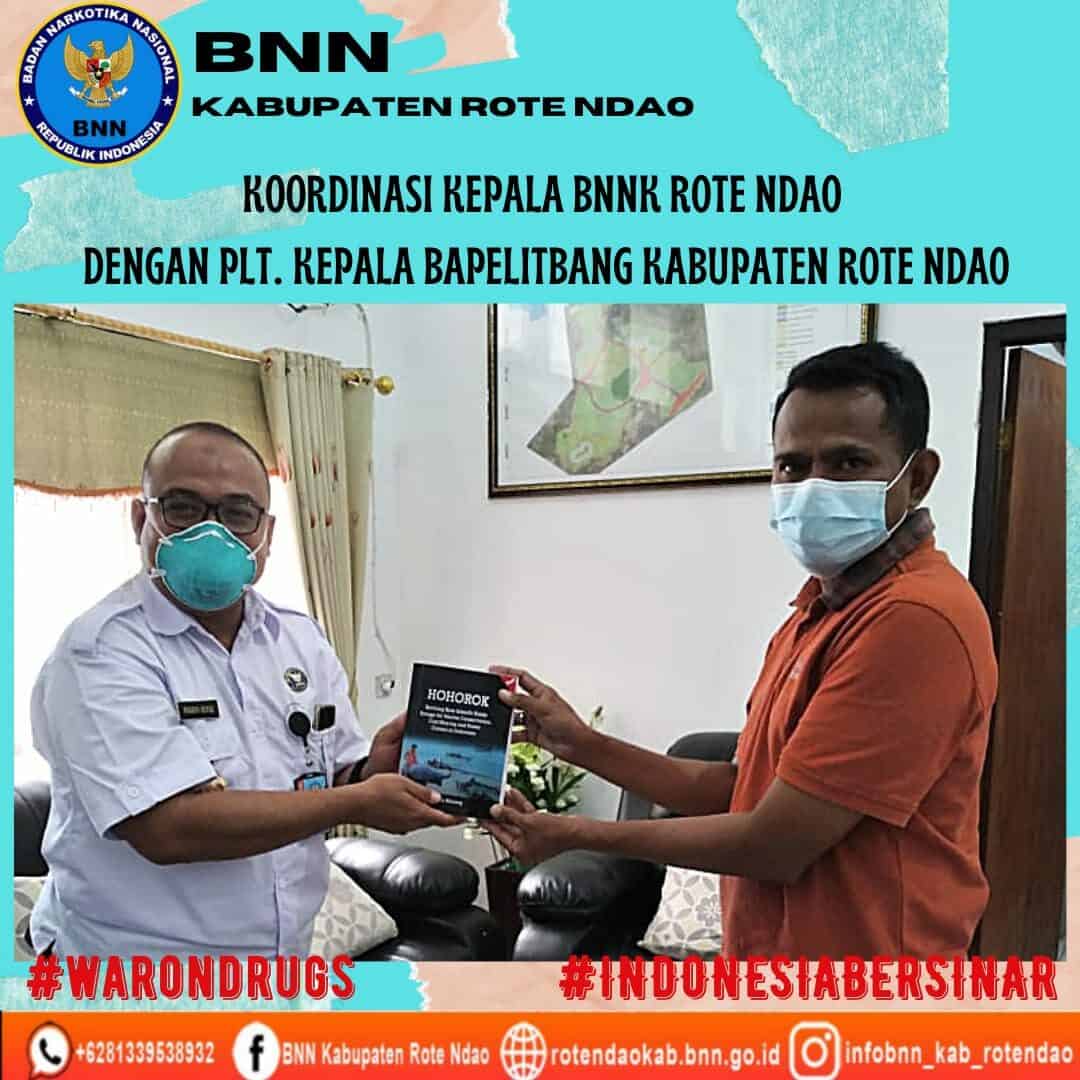 Koordinasi Kepala BNNK Rote Ndao dengan Plt. Kepala Bapelitbang Kabupaten Rote Ndao Koordinasi Kepala BNNK Rote Ndao dengan Plt. Kepala Bapelitbang Kabupaten Rote Ndao