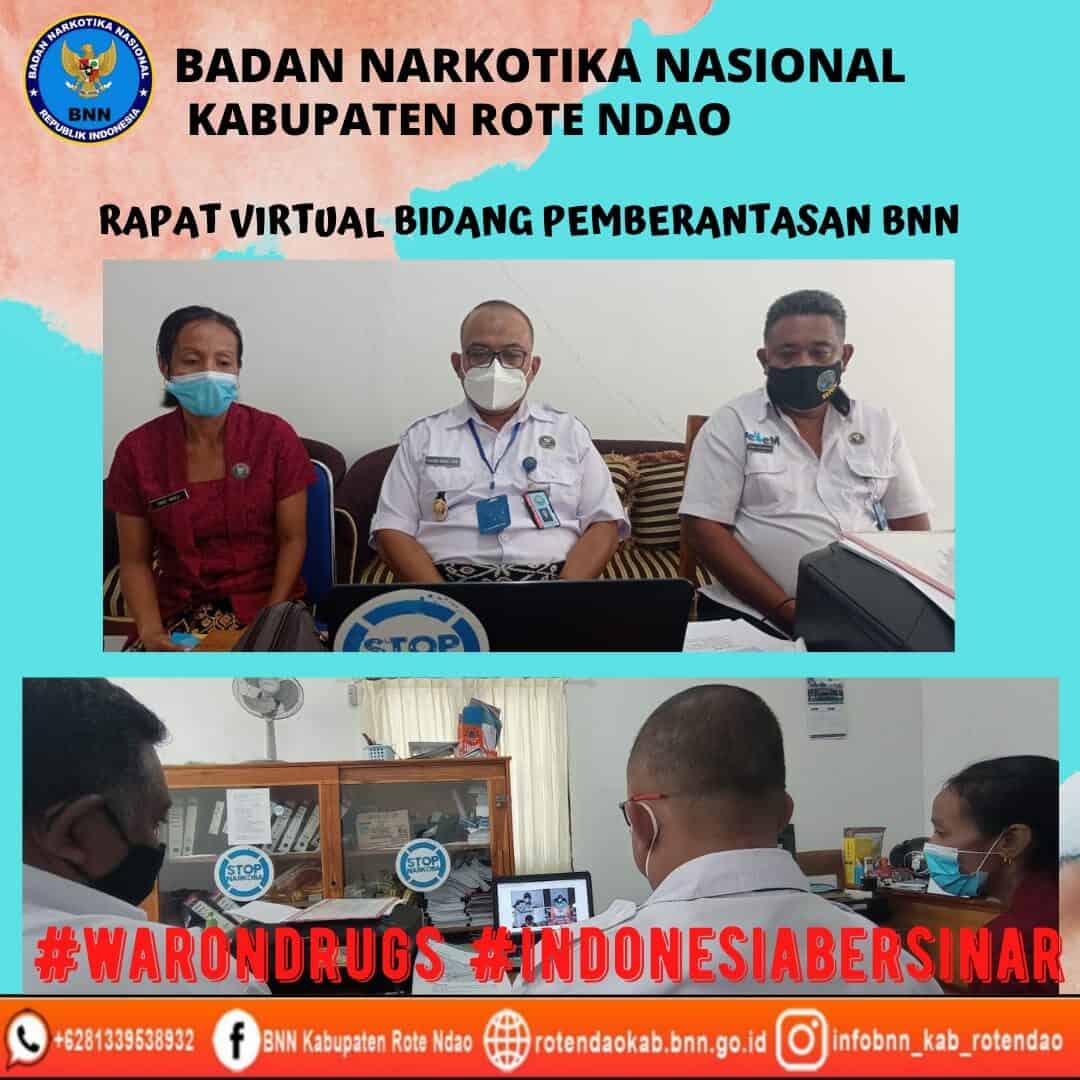 Rapat Virtual Bidang Pemberantasan BNN Rapat Virtual Bidang Pemberantasan BNN
