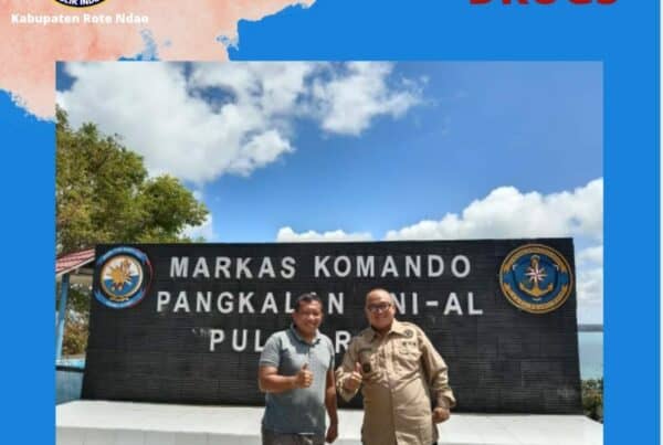 Silaturahmi Kepala BNNK Rote Ndao dengan DANLANAL Pulau Rote