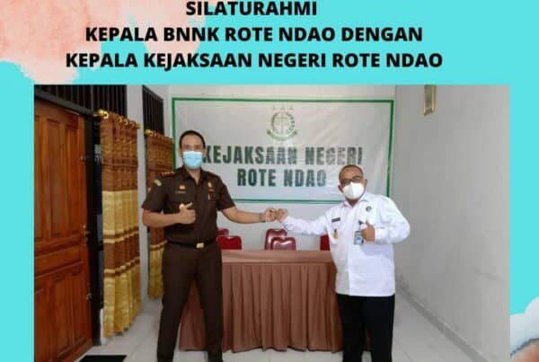 Silaturahmi Kepala BNNK Rote Ndao dengan Kepala Kejaksaan Negeri Rote Ndao