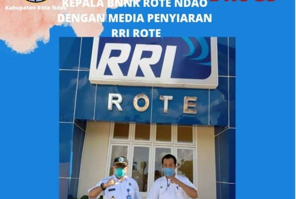 Silaturahmi dan Koordinasi Kepala BNNK Rote Ndao dengan Penanggungjawab LPP RRI Rote.