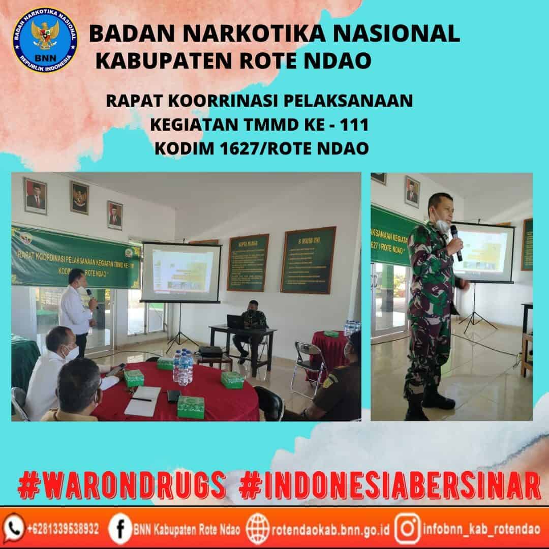 Rapat Pelaksanaan Kegiatan TMMD ke - 111 KODIM 1627/Rote Ndao Rapat Pelaksanaan Kegiatan TMMD ke – 111 KODIM 1627/Rote Ndao