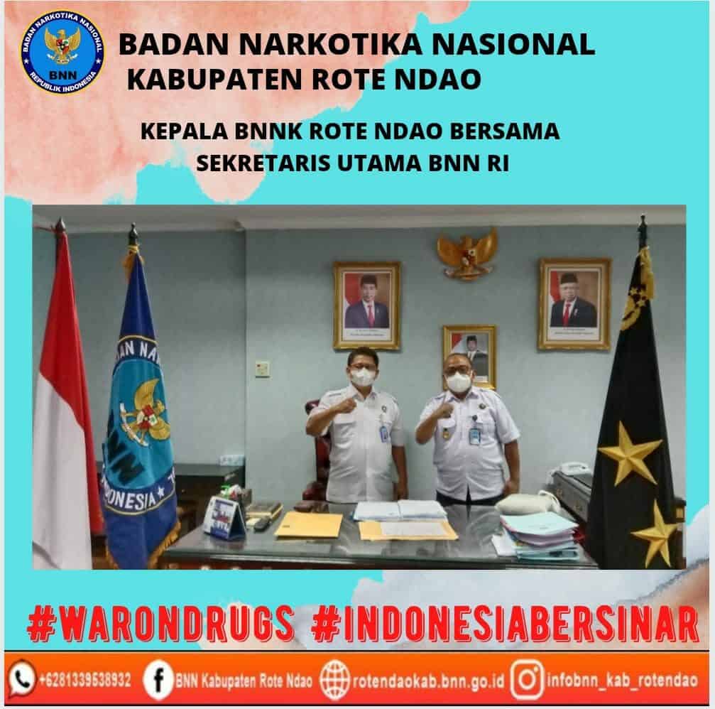 Kepala BNNK Rote Ndao menghadap Sestama BNN RI Kepala BNNK Rote Ndao menghadap Sestama BNN RI