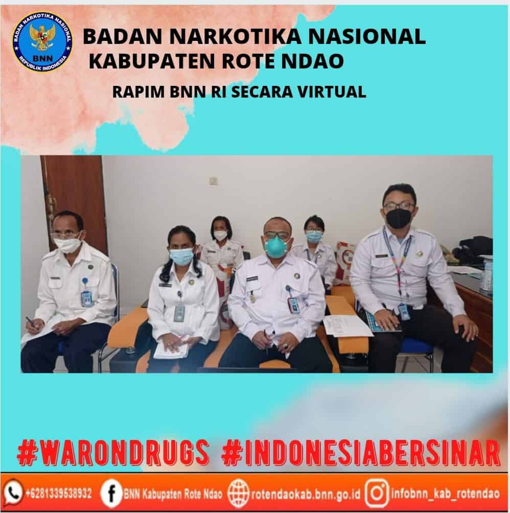 Rapim BNN RI Secara Virtual Rapim BNN RI Secara Virtual