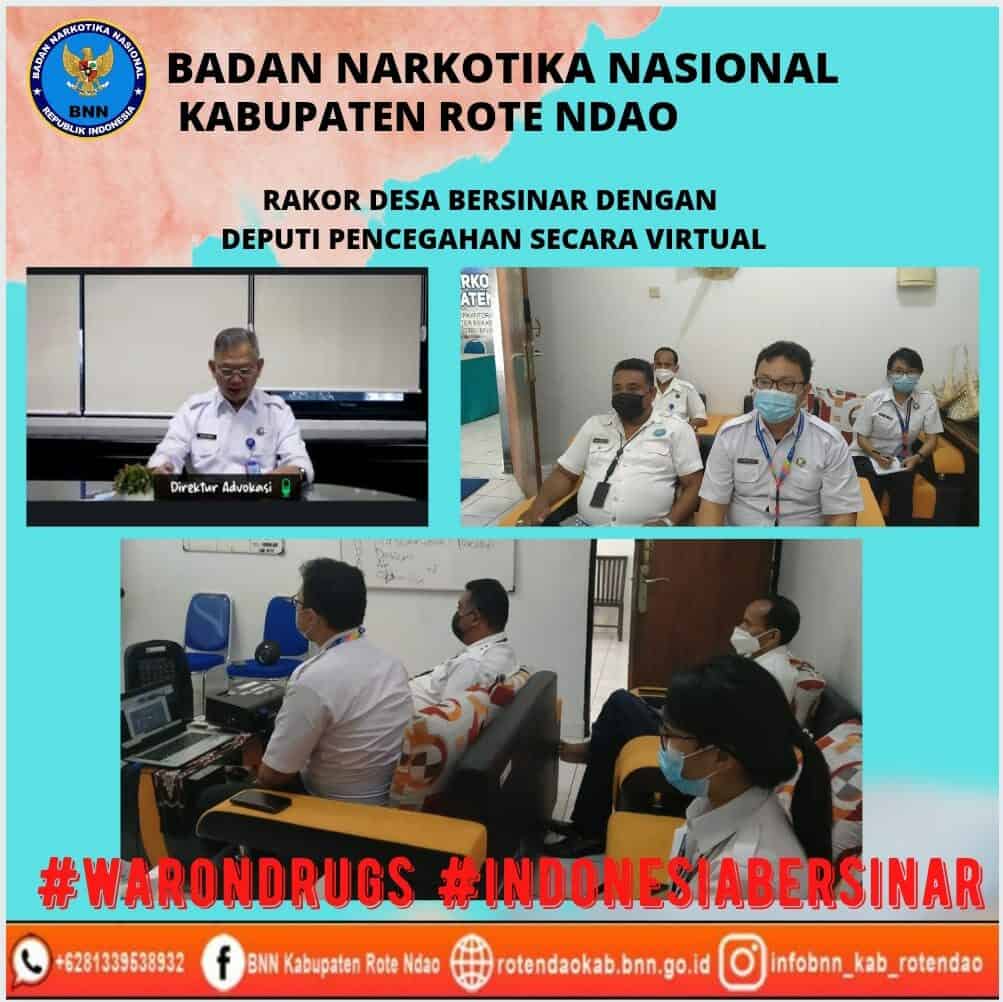 Rapat Koordinasi Desa Bersinar dengan Deputi Pencegahan Secara Virtual Konsep Otomatis